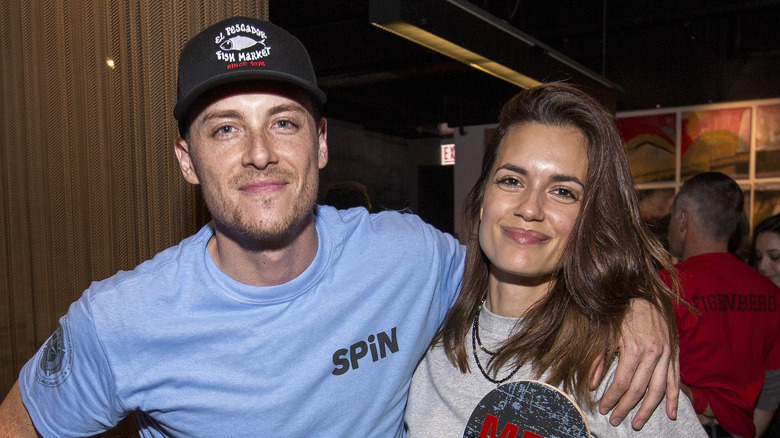 Torrey DeVitto and Jesse Lee Soffer smiling