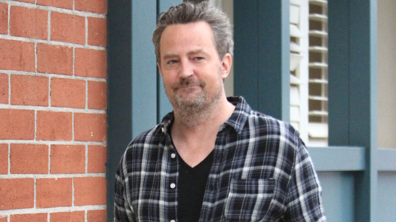 Matthew Perry, smiling