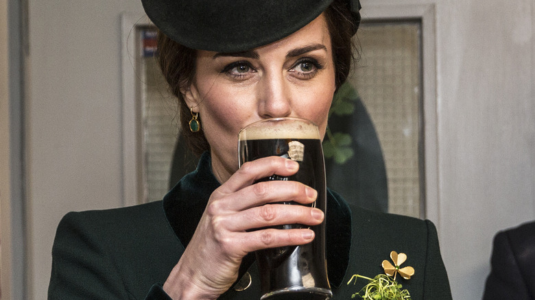 Kate Middleton drinking