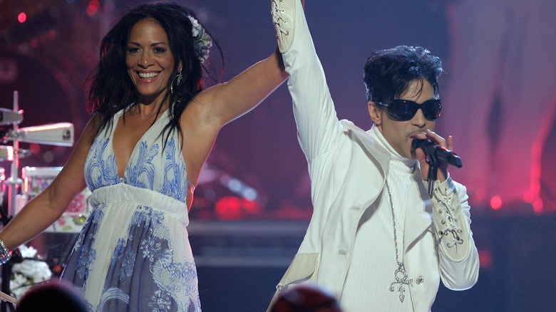 Sheila E. and Prince performing