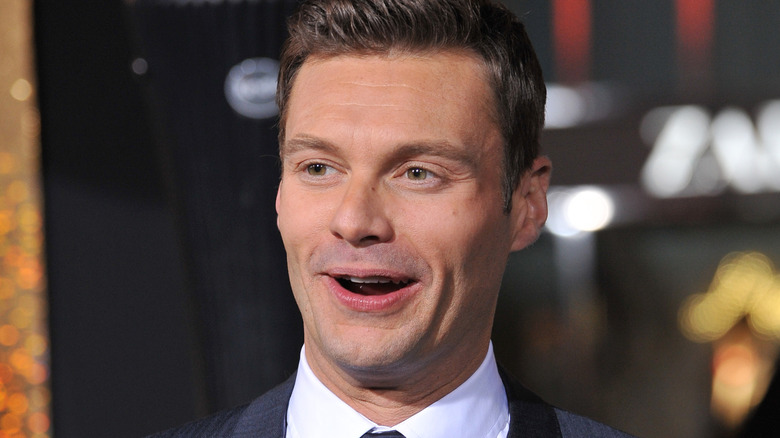 Ryan Seacrest mouth open 