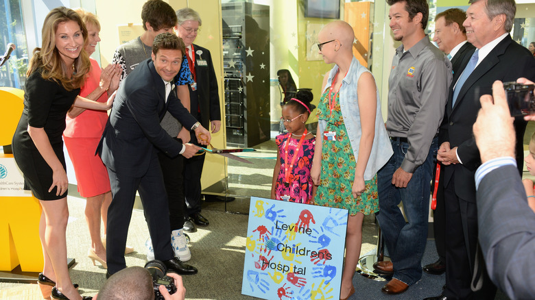 Ryan Seacrest at Seacrest Studios ribbon cutting 