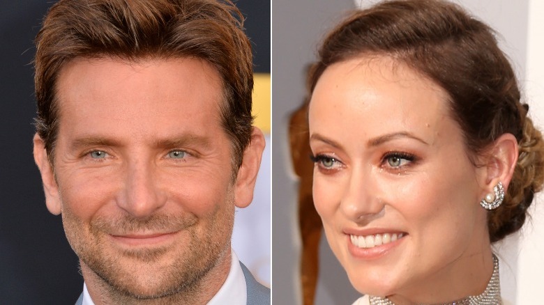 Bradley Cooper and Olivia Wilde posing