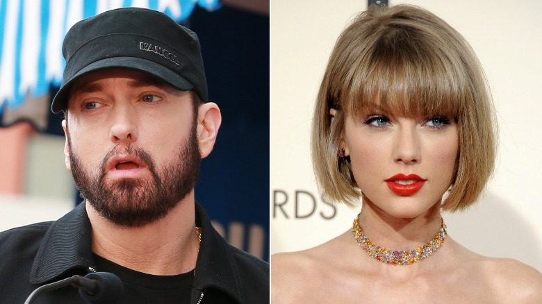 Eminem and Taylor Swift side by side