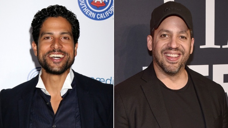 Adam Rodriguez, David Blaine smiling