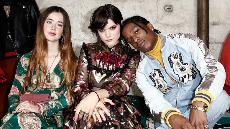 Flo Morrissey, Soko, and A$AP Rocky sitting together
