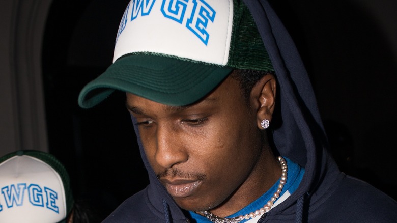 A$AP Rocky looking down