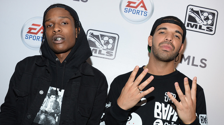 A$AP Rocky and Drake posing