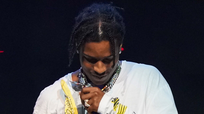 A$AP Rocky looking down
