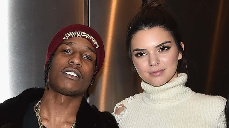 A$AP Rocky and Kendall Jenner posing
