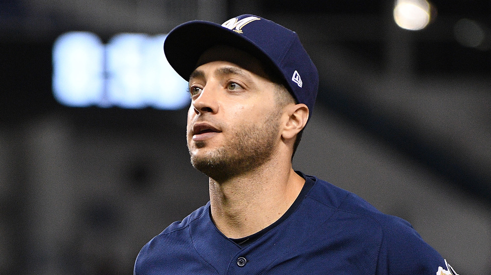 MLB's Ryan Braun looking intense while playing