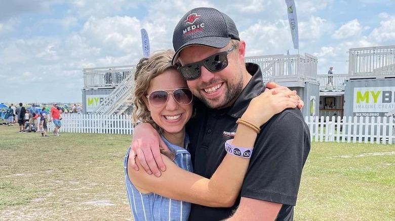 Abbie and John David Duggar at an air show