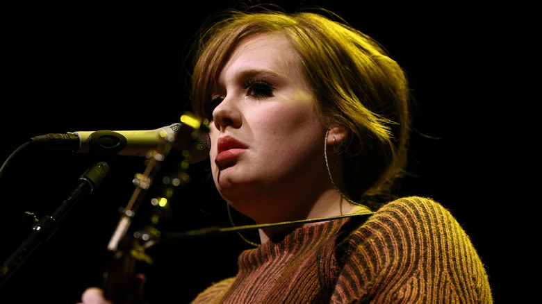 Adele performing in 2009