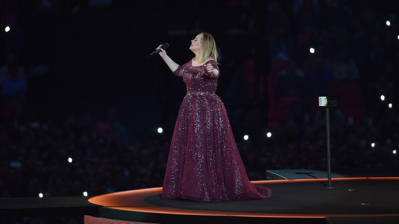 Adele performing in June 2017