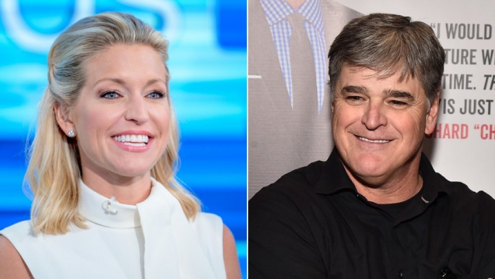 Ainsley Earhardt and Sean Hannity smiling