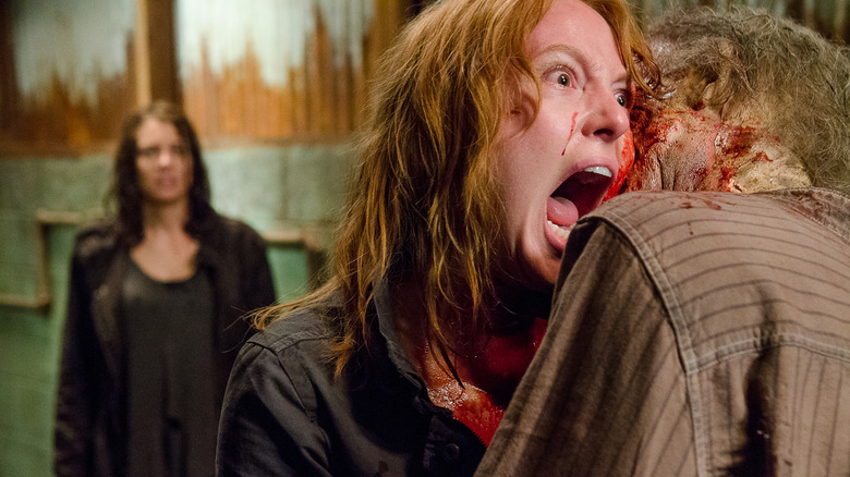 Alicia Witt in The Walking Dead, screaming