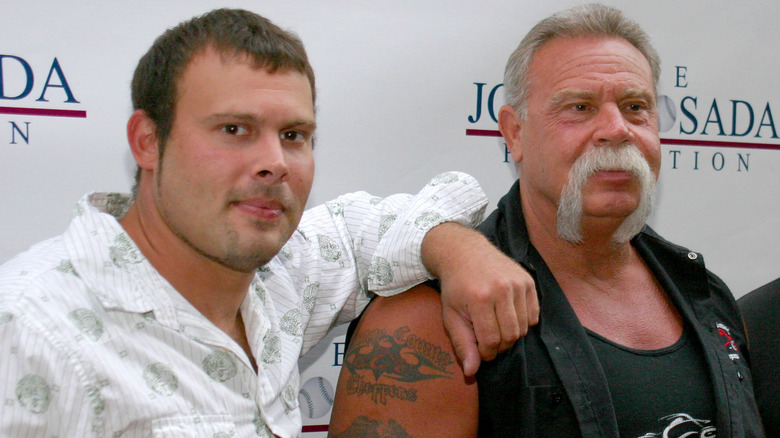 Paul Teutel Sr. leaned on by son