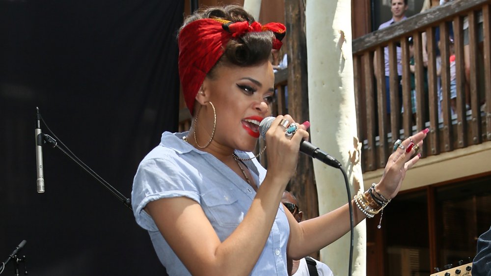 Andra Day singing