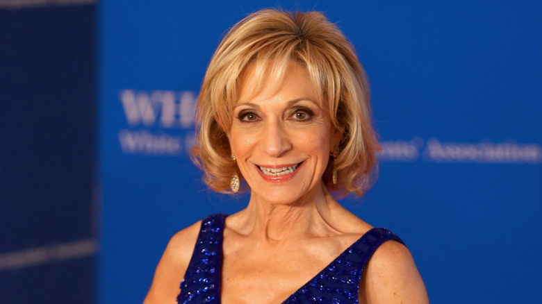 Andrea Mitchell posing