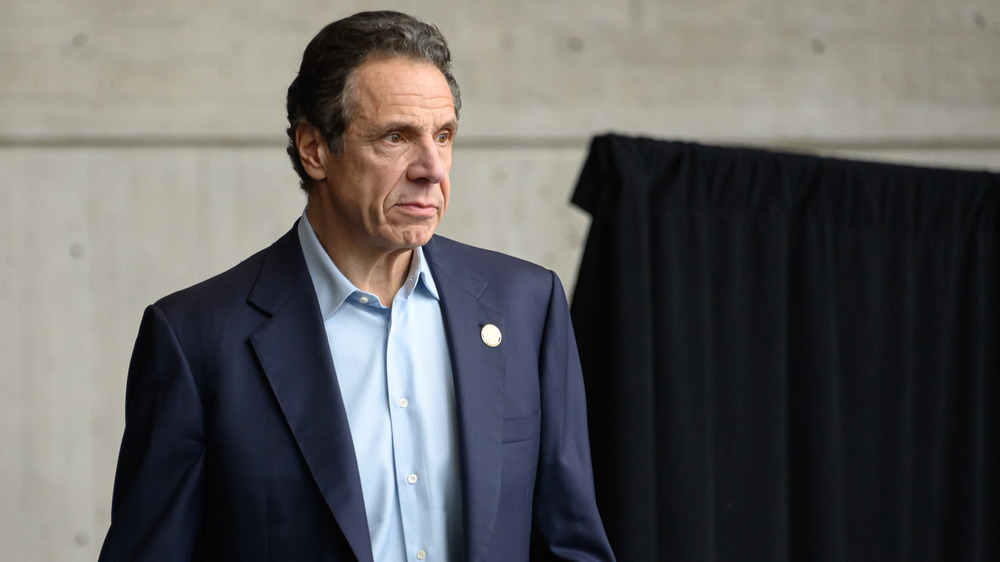 Andrew Cuomo with a serious expression
