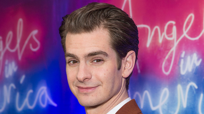 Andrew Garfield smiling