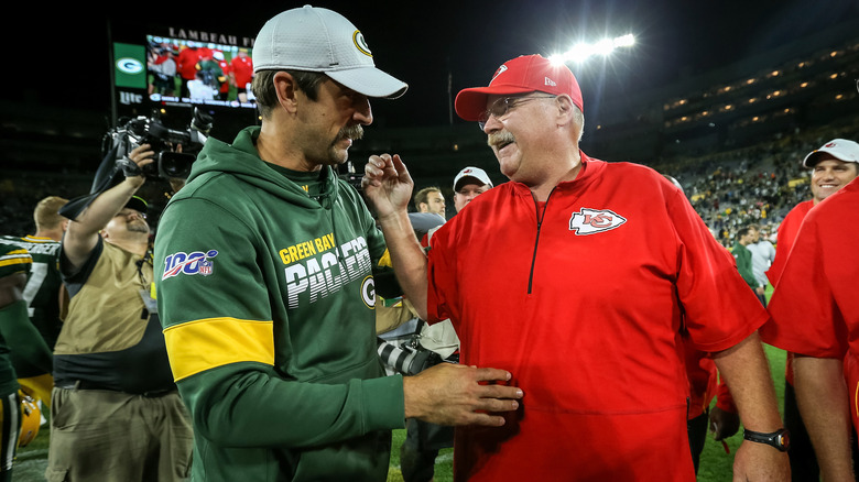 Andy Reid with the Packers