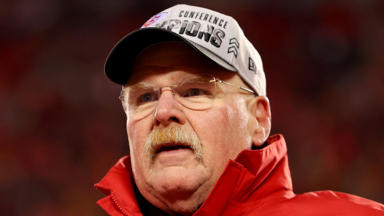 Andy Reid in Chiefs jacket