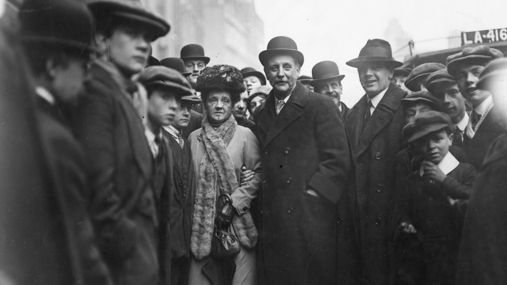 Angela Lansbury's grandmother, Bessie, and grandfather George Lansbury vintage image