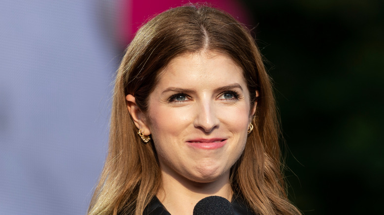 Anna Kendrick with a cheeky smile