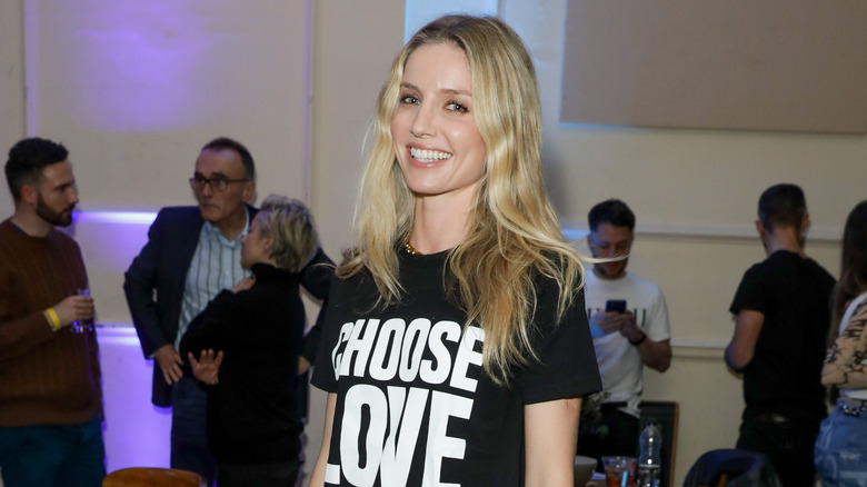 Annabelle Wallis smiling at an event