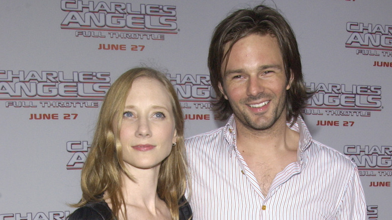 anne Heche and coley Lafoon at movie premiere