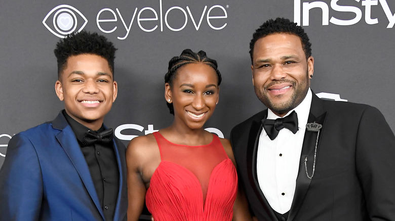 Nathan Anderson, Anthony Anderson, Kyra Anderson at event
