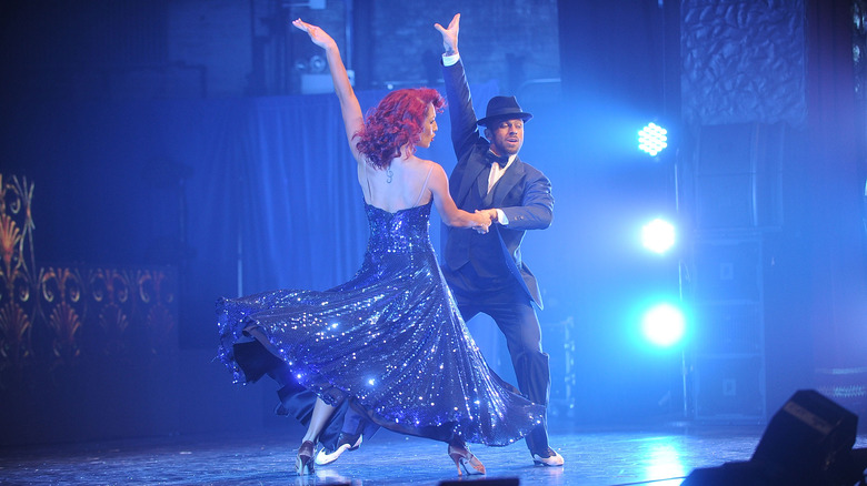 Shanna Burgess and Artem Chigvintsev dancing