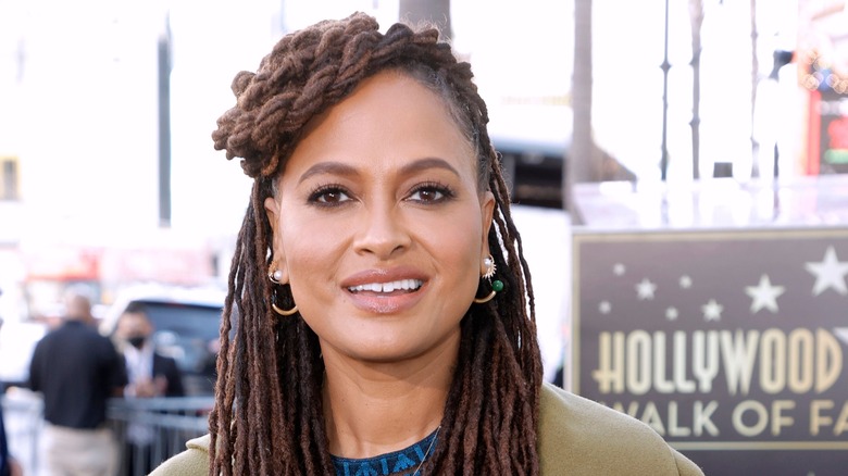 Ava DuVernay with partial updo