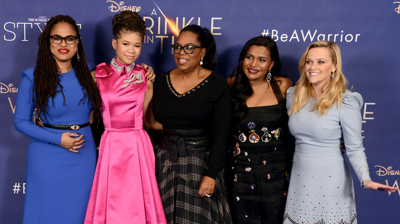 Ava DuVernay, "A Wrinkle in Time" cast posing