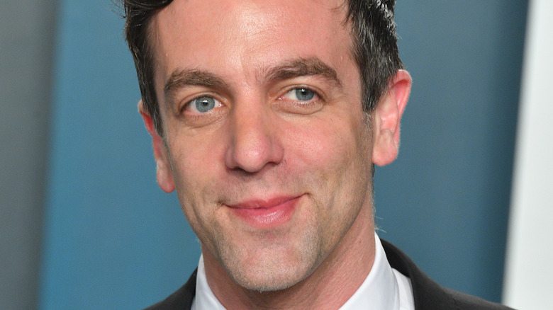 B.J. Novak looking off to the side