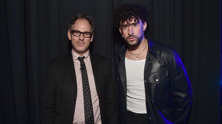 Sony Pictures President Sanford Panitch and Bad Bunny at 2022 CinemaCon