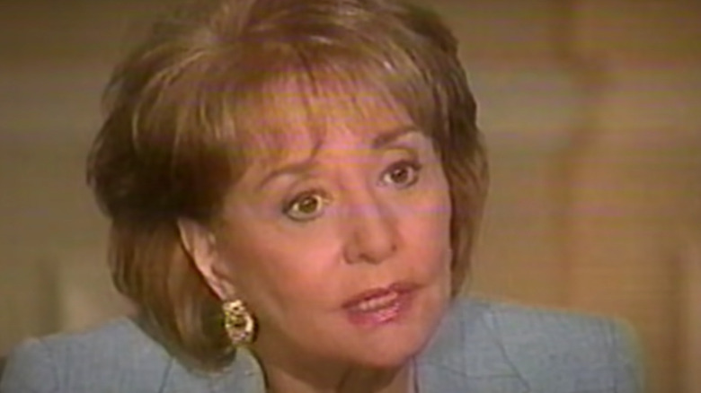 Barbara Walters interviewing