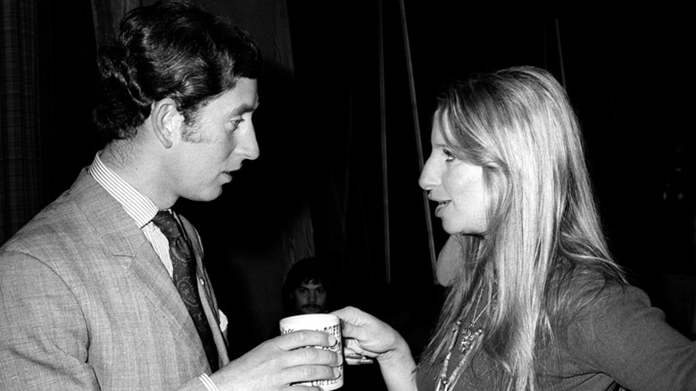 Prince Charles and Barbra Streisand speaking