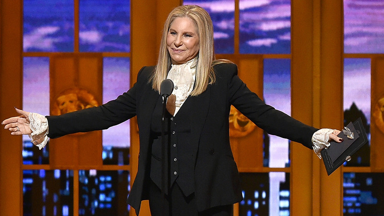 Barbra Streisand presenting at the 2016 Tonys