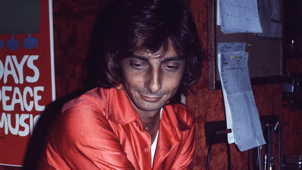 Barry Manilow in a recording studio 