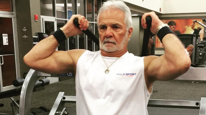 Captain Lee Rosbach in the gym