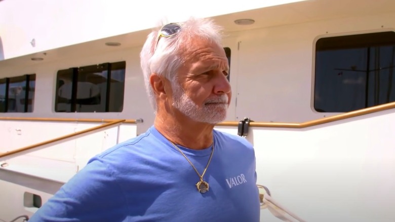 Captain Lee wearing dolphin medallion