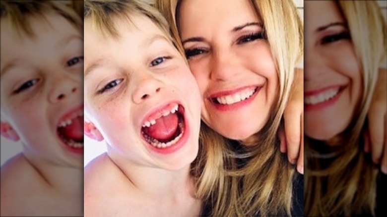 Ben with mom Kelly Preston