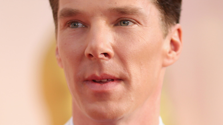 Benedict Cumberbatch looking away