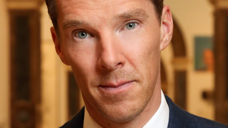 Benedict Cumberbatch looking at camera