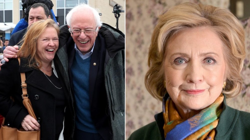 Bernie Sanders and Jane Sanders, Hillary Clinton