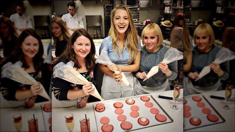 Blake Lively baking with friends