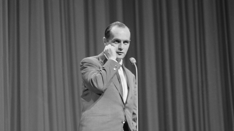 Bob Newhart performing 