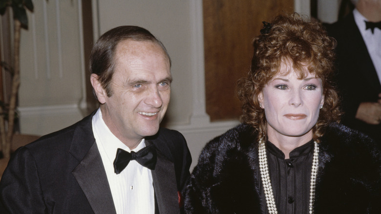 Bob Newhart and Ginnie Newhart smiling